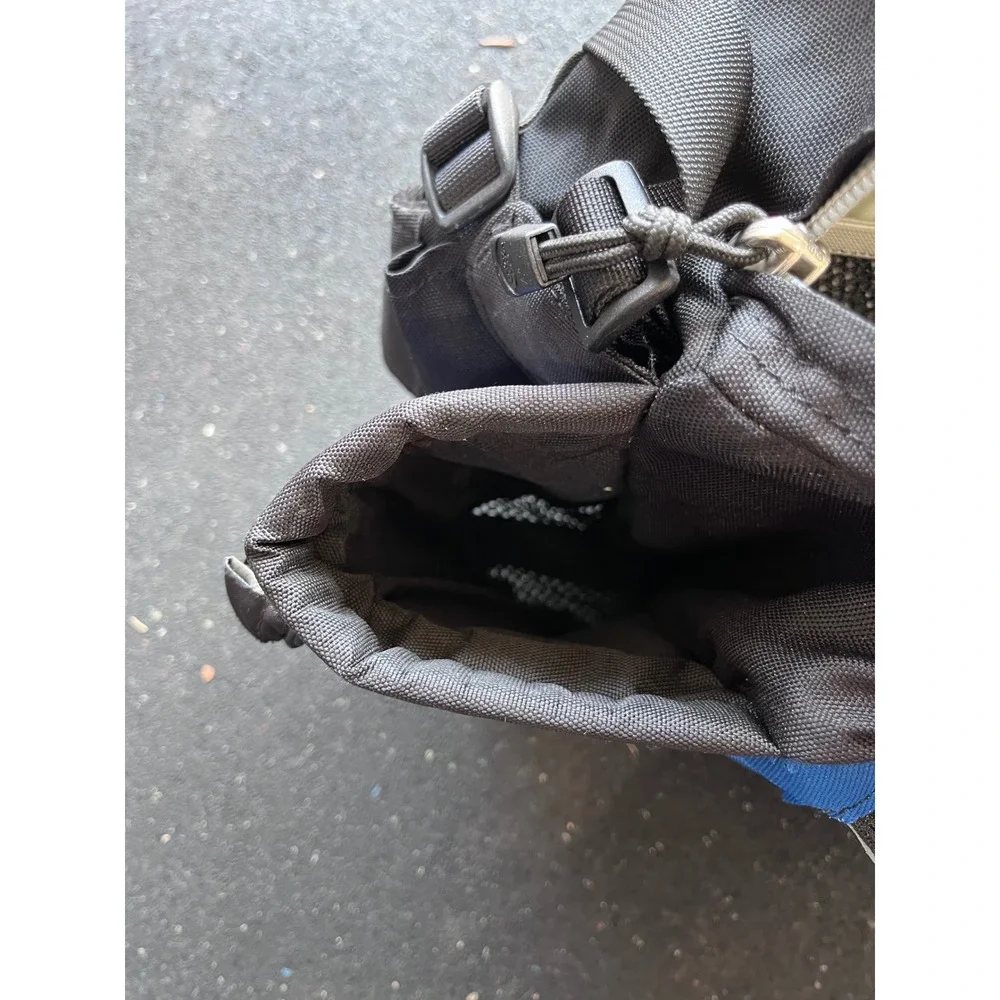The North Face Lumbar Hiking Waist Pack Dual Water Bottle Holder Blue Black